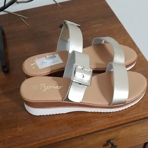 Gold Women's Sandals Size 10